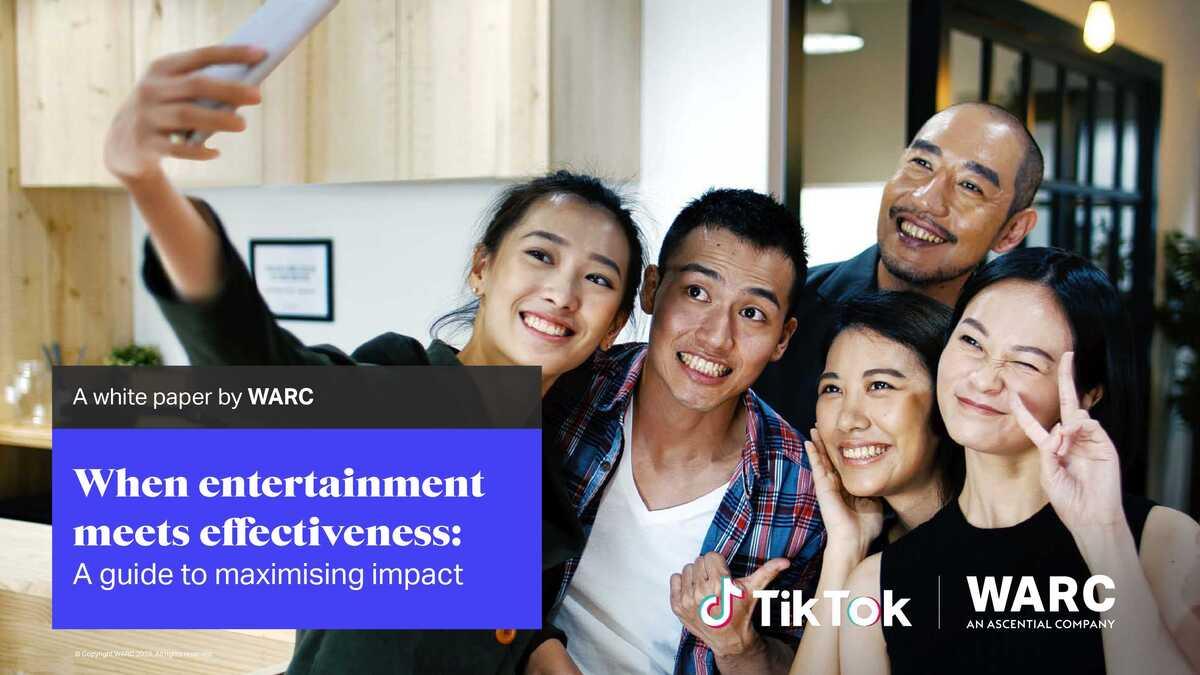 Báo cáo TikTok x WARC: Giải trí trở thành công cụ hiệu quả trong bối cảnh truyền thông biến động