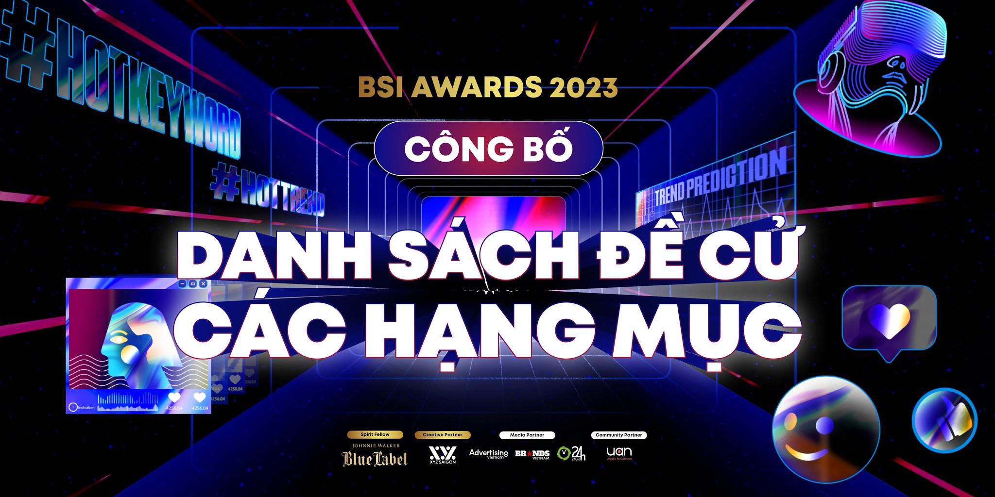 BSI Awards 2023: Công bố danh sách đề cử các hạng mục
