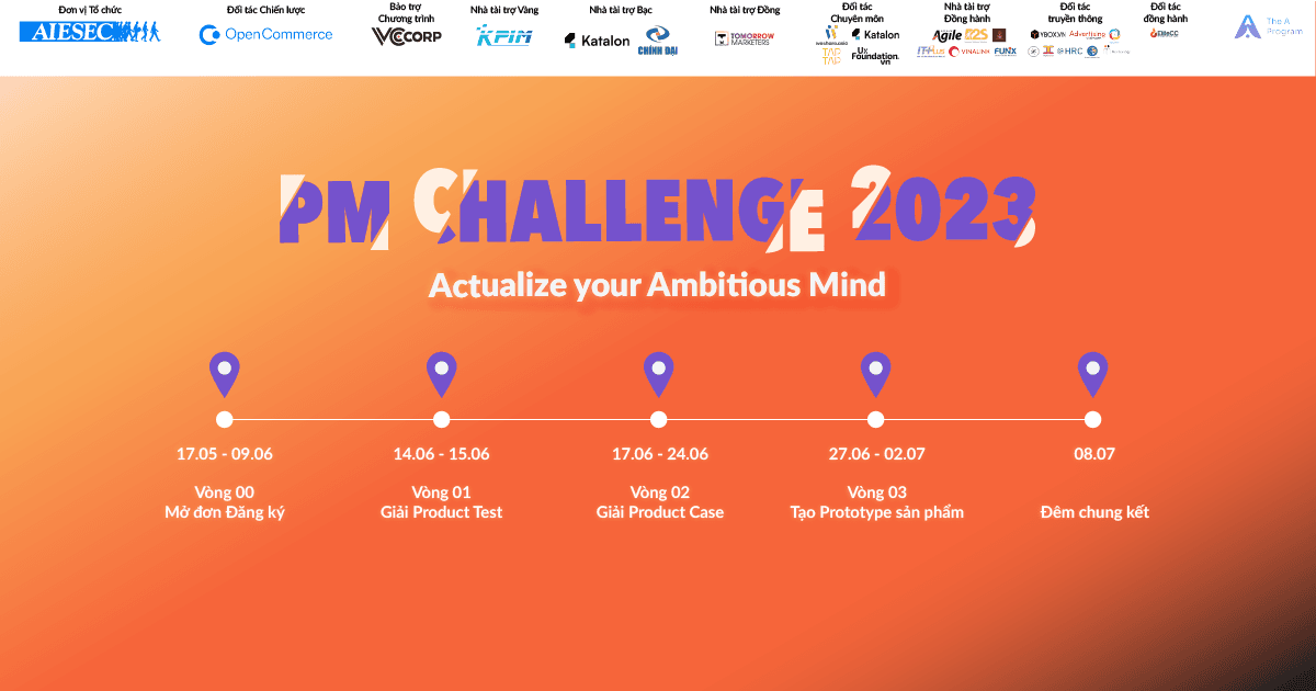 Chính thức mở đơn cuộc thi: PM Challenge 2023 mùa 3