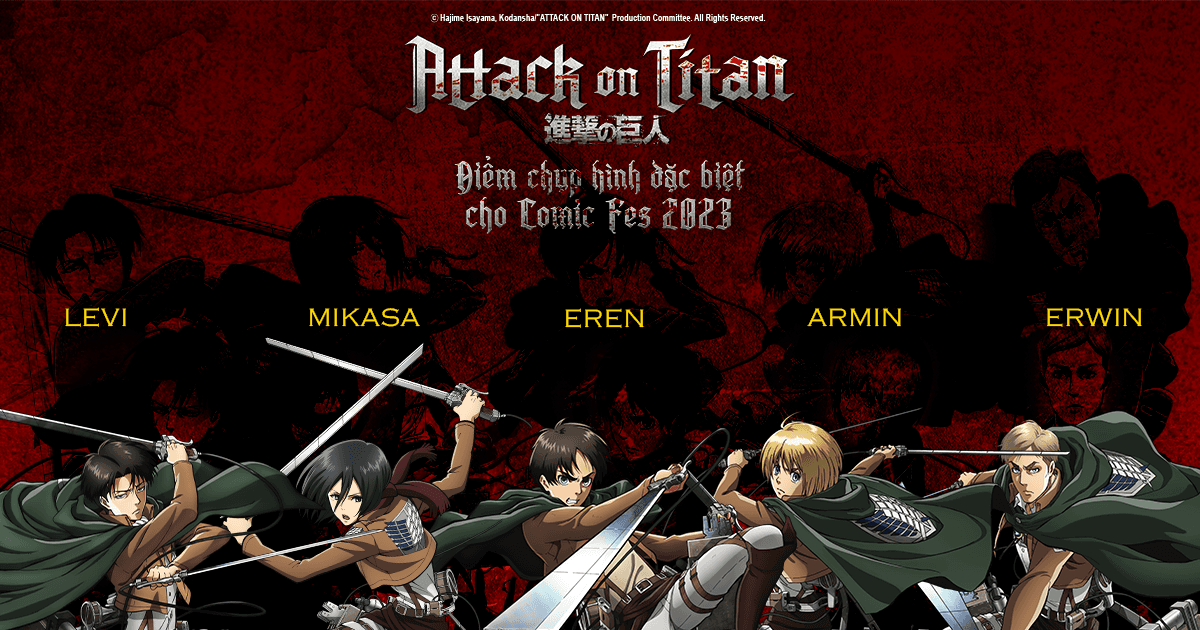 “Bom tấn” anime Attack on Titan sẽ xuất hiện tại Comic Fes 2023 