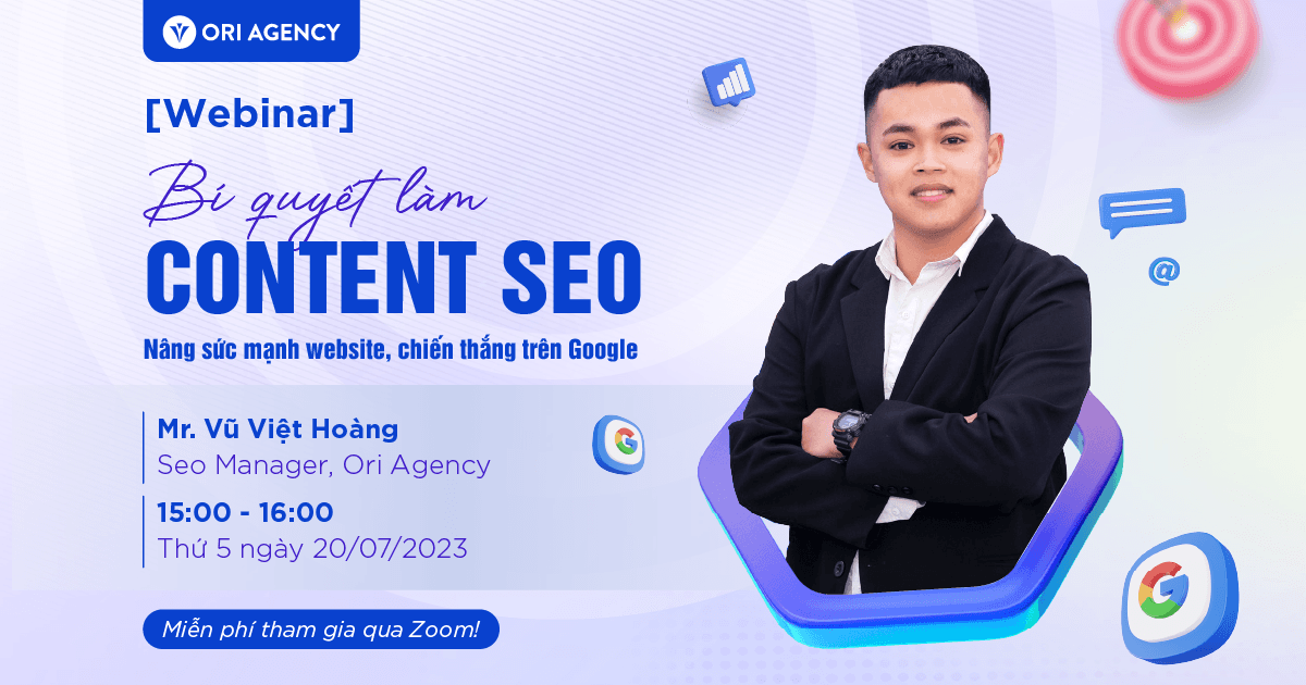 [Webinar] Bí quyết làm Content SEO - Nâng sức mạnh website, chiến thắng trên Google
