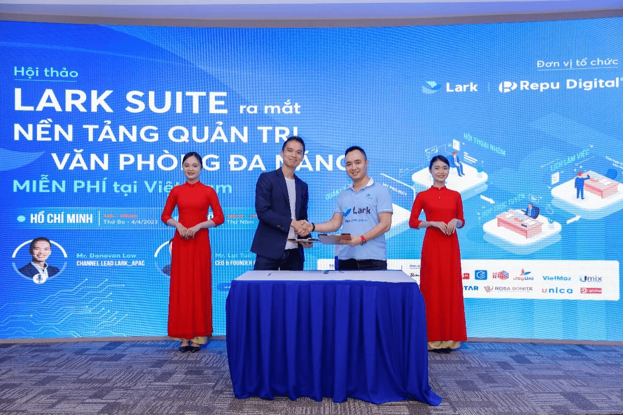 Lark Suite chọn Repu Digital làm đối tác chính thức tại Việt Nam