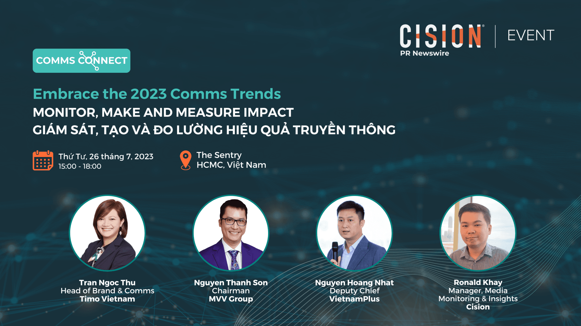 [26/7/23] Sự kiện truyền thông - “Comms Connect Việt Nam” do Cision PR Newswire tổ chức