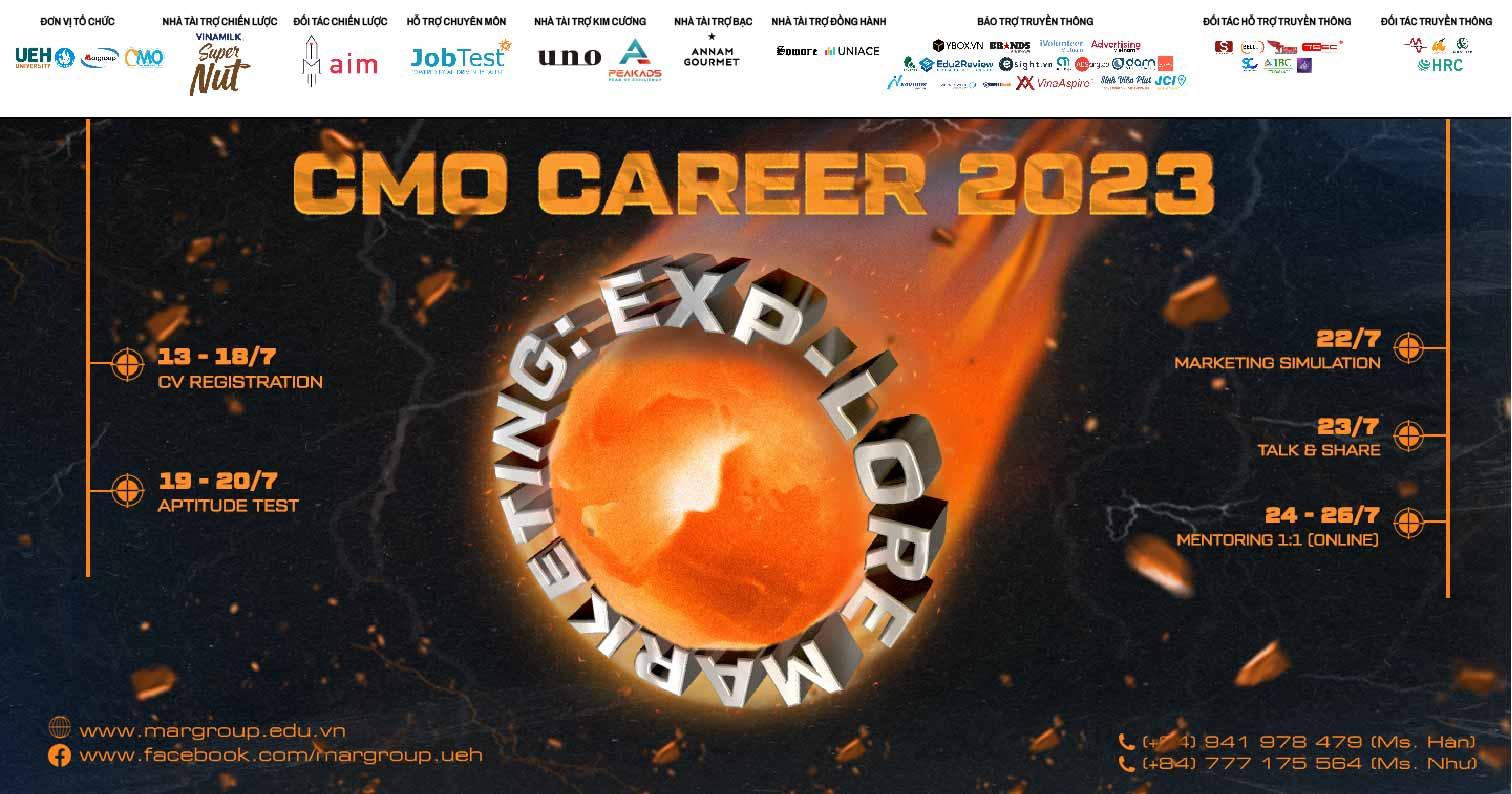CMO CAREER 2023/ MARKETING: EXP-LORE - Dấn bước hành trình, Vươn mình khám phá