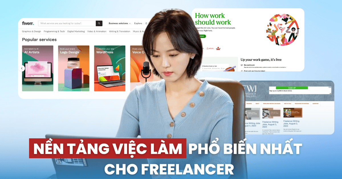 Những lưu ý khi tham gia vào các nền tảng việc làm cho Freelancer: Upwork nghiêm cấm thanh toán ngoài nền tảng, Fiverr đánh giá dựa trên dịch vụ khách hàng