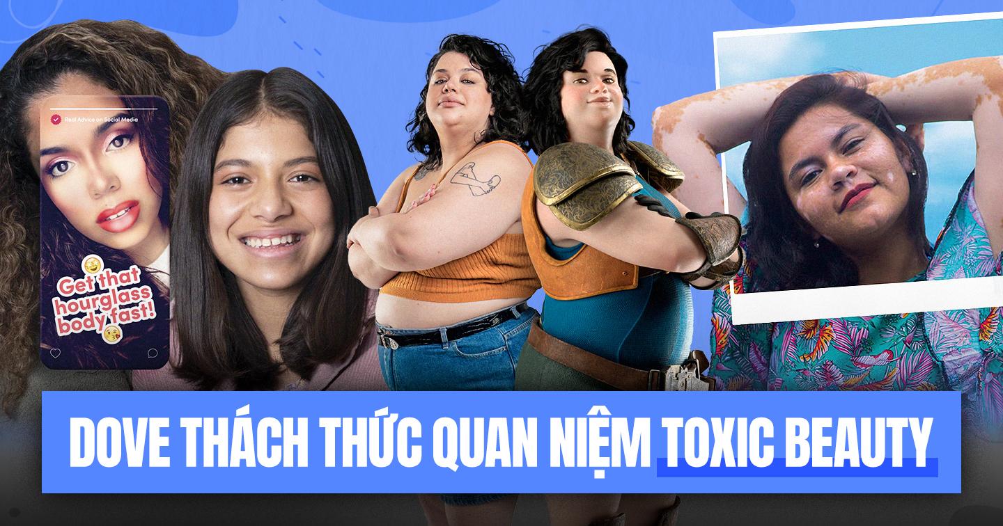 Dove lên án quan niệm "toxic beauty" của xã hội bằng loạt chiến dịch kinh điển: Tìm kiếm câu chuyện "người thật việc thật", dùng deepfake khắc hoạ lời khuyên độc hại của Beauty Influencer