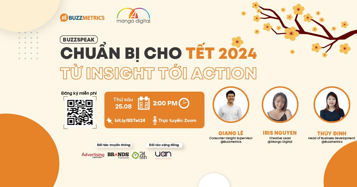 Mời tham dự BuzzSpeak: Chuẩn bị cho Tết 2024 - Từ insight tới action