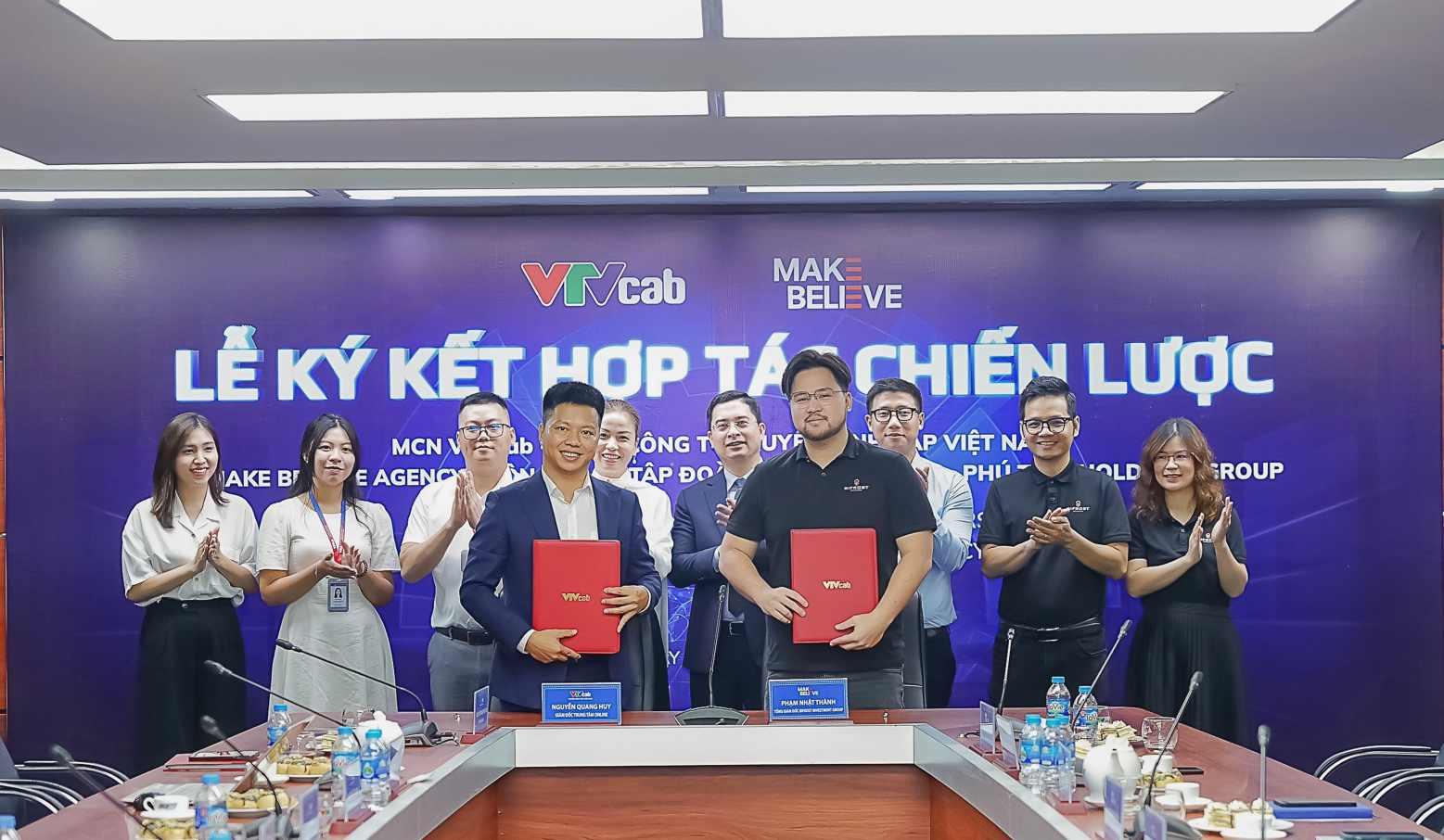 Lễ ký kết hợp tác chiến lược toàn diện giữa MCN VTVcab và Make Believe Agency