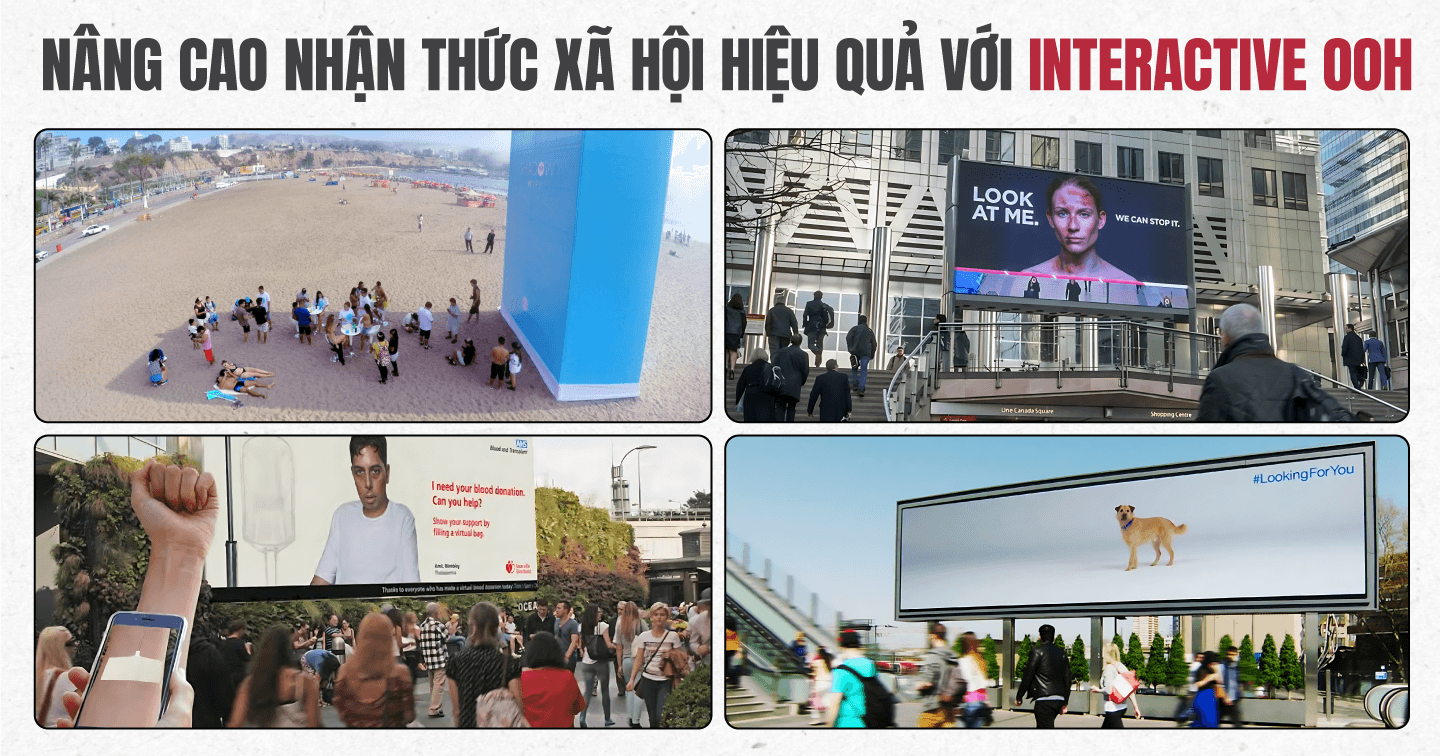 Dùng OOH tương tác theo thời gian thực để mang lại trải nghiệm thú vị cho người đi đường: 4 chiến dịch ấn tượng góp phần tạo giá trị tích cực cho cộng đồng