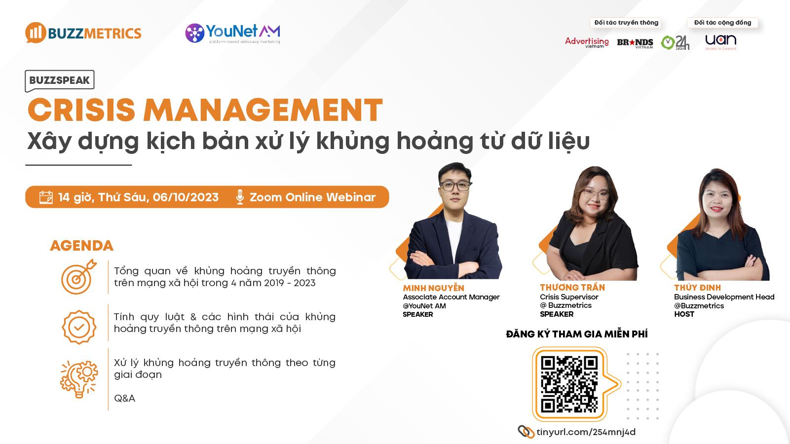 Mời tham dự BuzzSpeak: Crisis management - Xây dựng kịch bản xử lý khủng hoảng từ dữ liệu