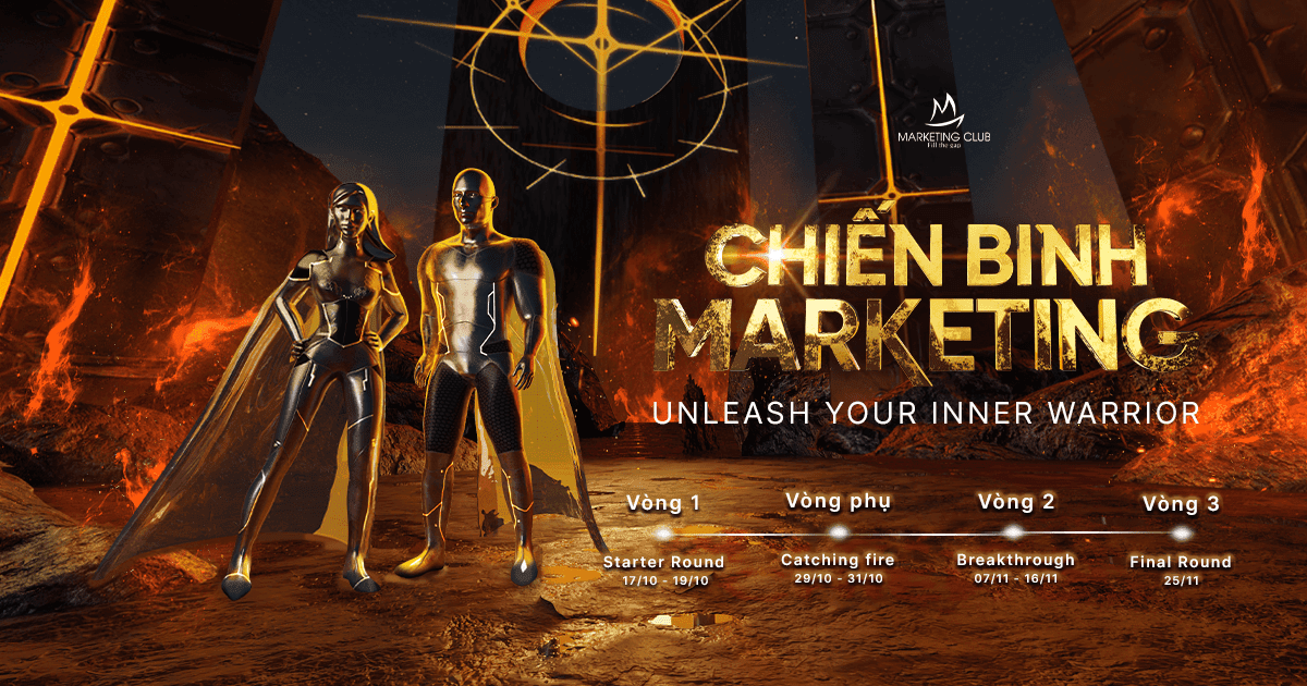 Chính thức mở đơn đăng ký cuộc thi Chiến Binh Marketing 2023: Unleash Your Inner Warrior
