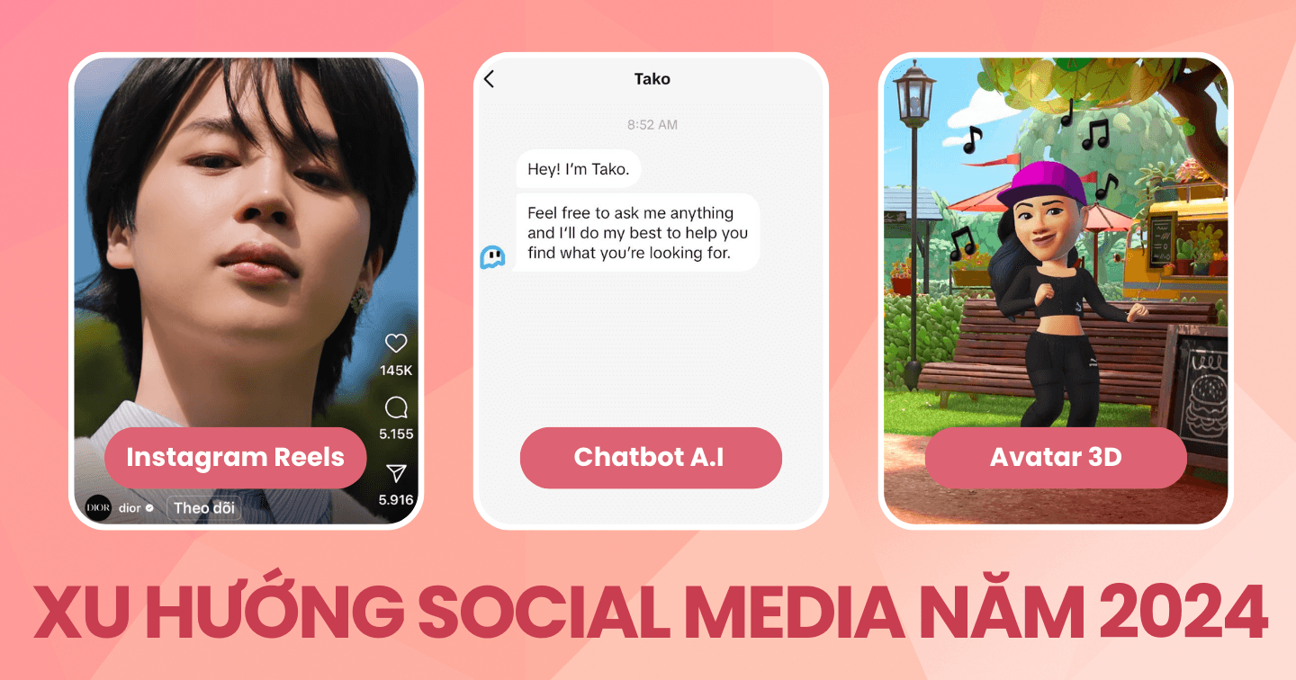 12 xu hướng nổi bật trên mạng xã hội năm 2024: Reels “thống trị” bảng tin Facebook, chatbot A.I của TikTok phát triển mạnh mẽ