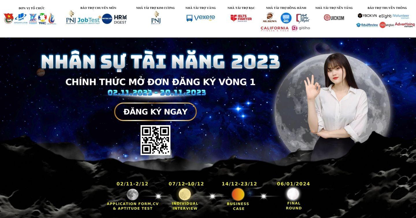Nhân sự tài năng 2023: Mở link đăng ký tham gia