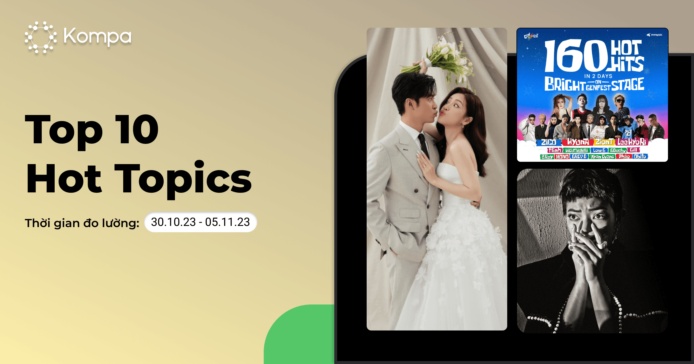 Top 10 chủ đề hot mạng xã hội tuần 30/10 - 5/11