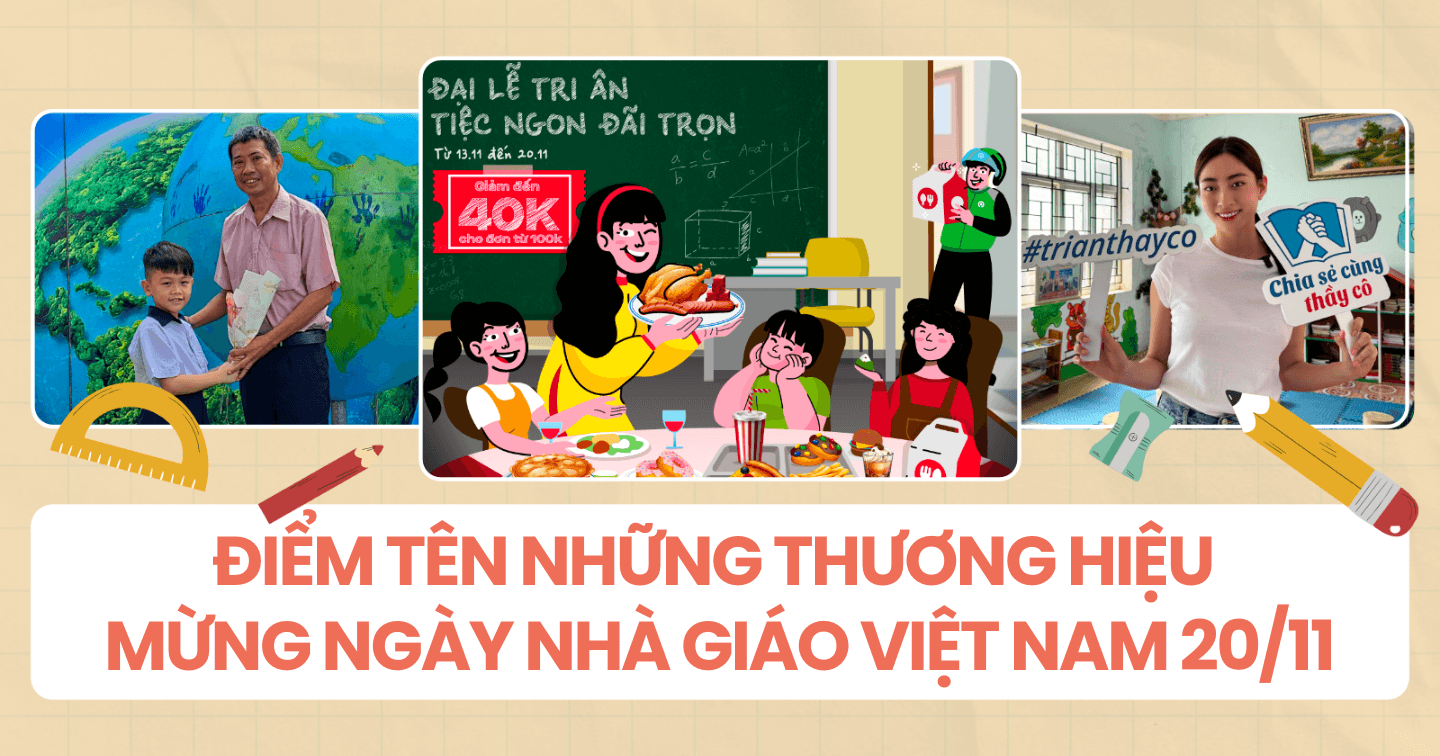 Muôn kiểu mừng ngày 20/11 từ các thương hiệu lớn: Prudential làm thơ vinh danh những người đưa đò, Thiên Long đến thăm các thầy cô trên khắp 3 miền đất nước