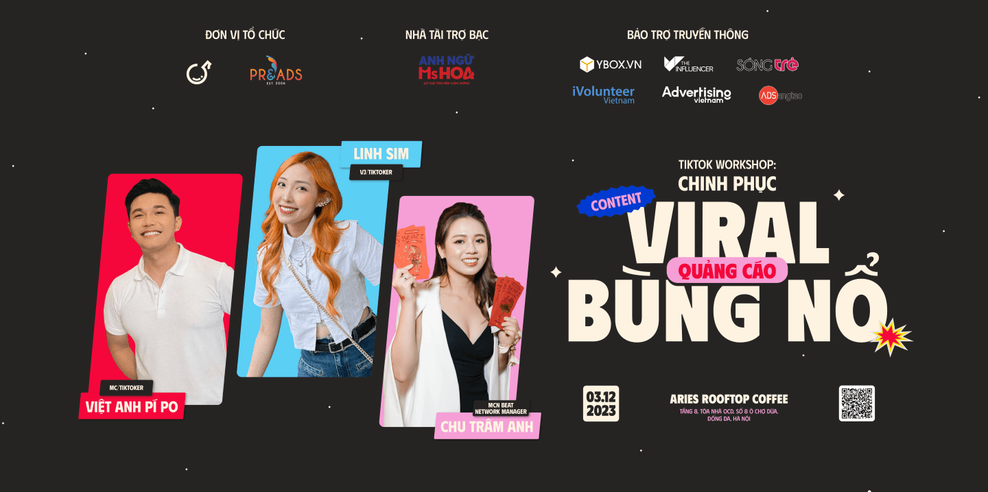 Mở đơn đăng ký tham gia miễn phí TikTok Workshop: "Chinh phục Content viral - Quảng cáo bùng nổ"