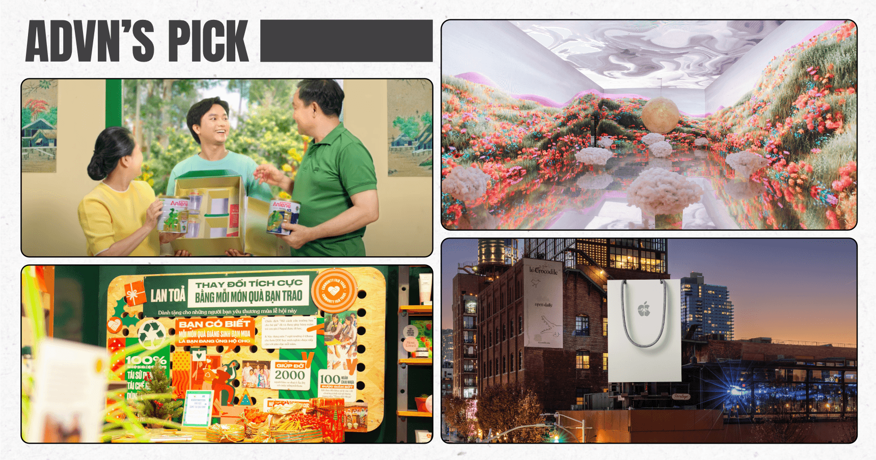 4 chiến dịch quảng cáo đánh vào insight người dùng dịp Noel và năm mới: Vinamilk mở triển lãm tương tác đa giác quan; Anlene nhắc nhở sức khỏe là điều ba mẹ cần nhất