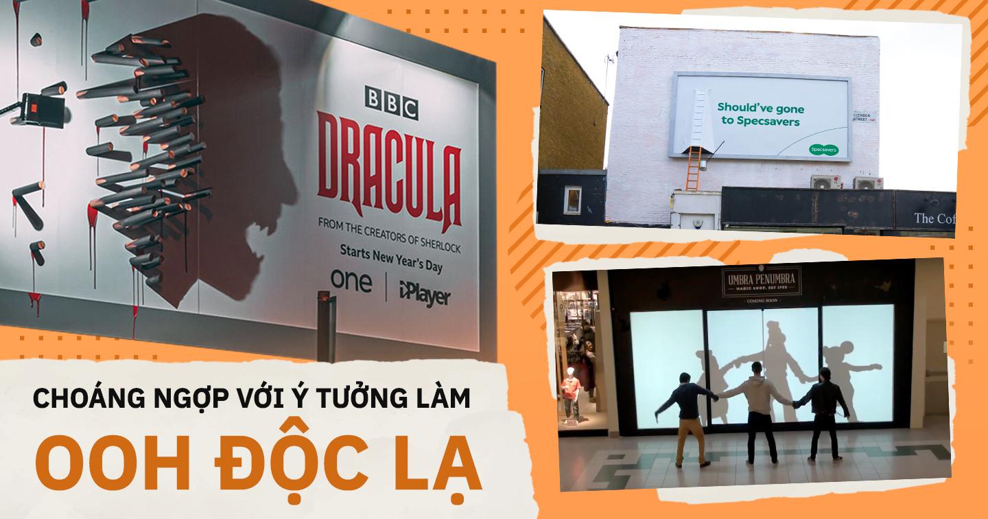 6 ý tưởng OOH độc lạ: Budweiser thiết kế sân khấu hoành tráng, BBC tạo ra Dracula từ những chiếc cọc
