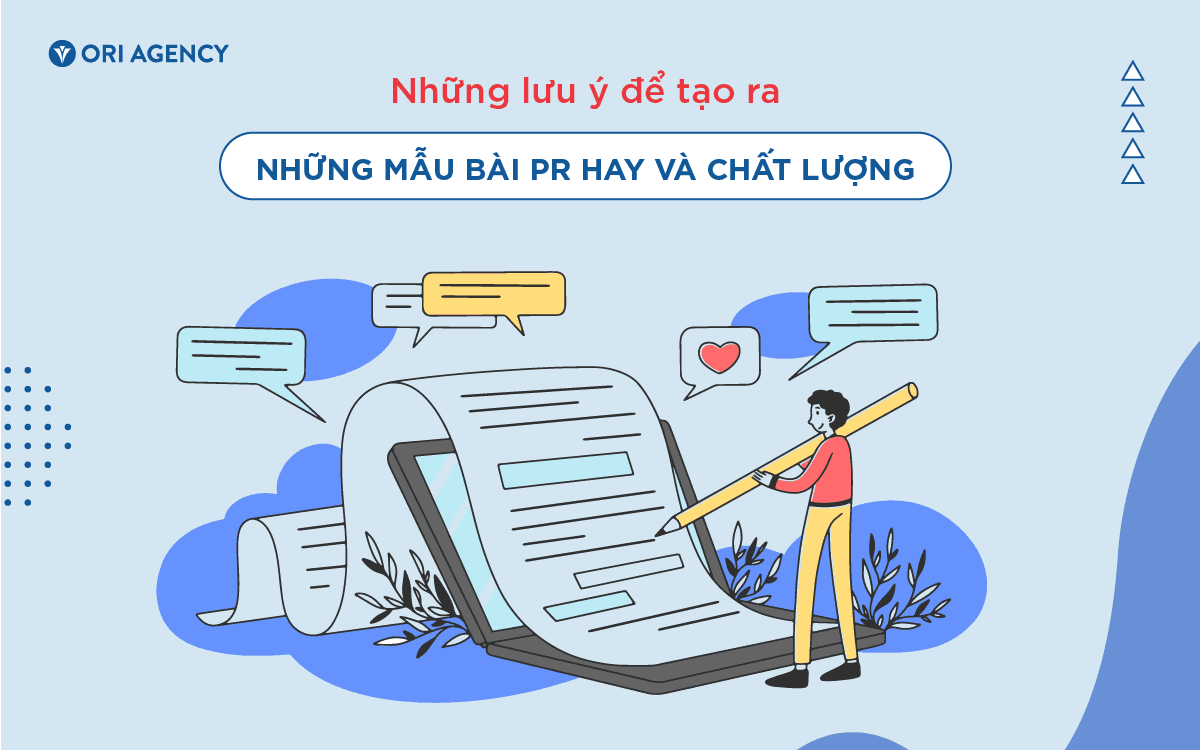 Những lưu ý để tạo ra những mẫu bài PR hay và chất lượng