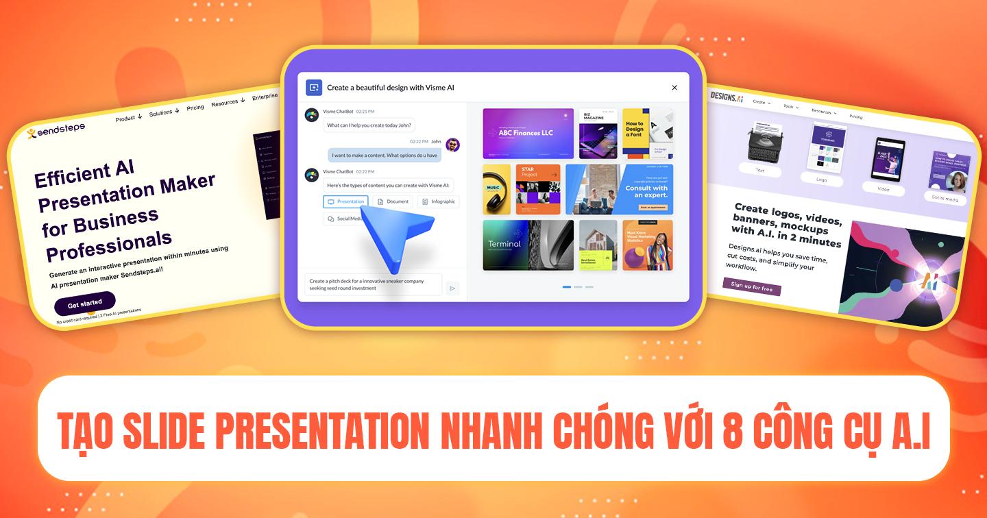 Không cần kỹ năng thiết kế chuyên sâu vẫn tạo được slide thuyết trình ấn tượng: Khám phá 8 công cụ A.I Presentation 