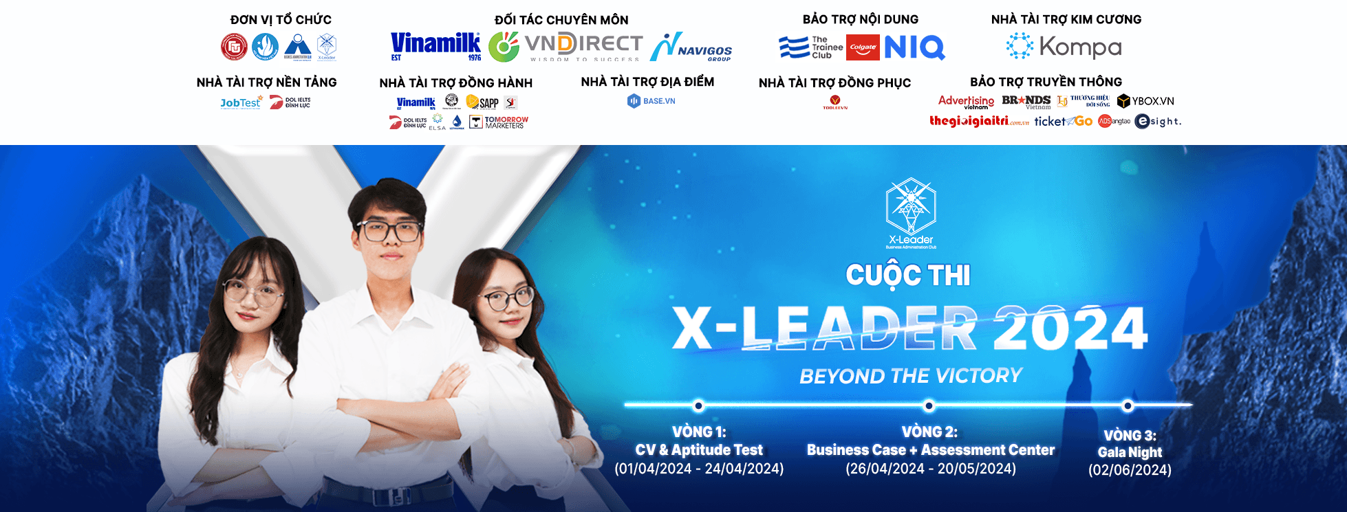 Cuộc thi X-Leader 2024 chính thức mở đơn Vòng 1: CV & Aptitude Test