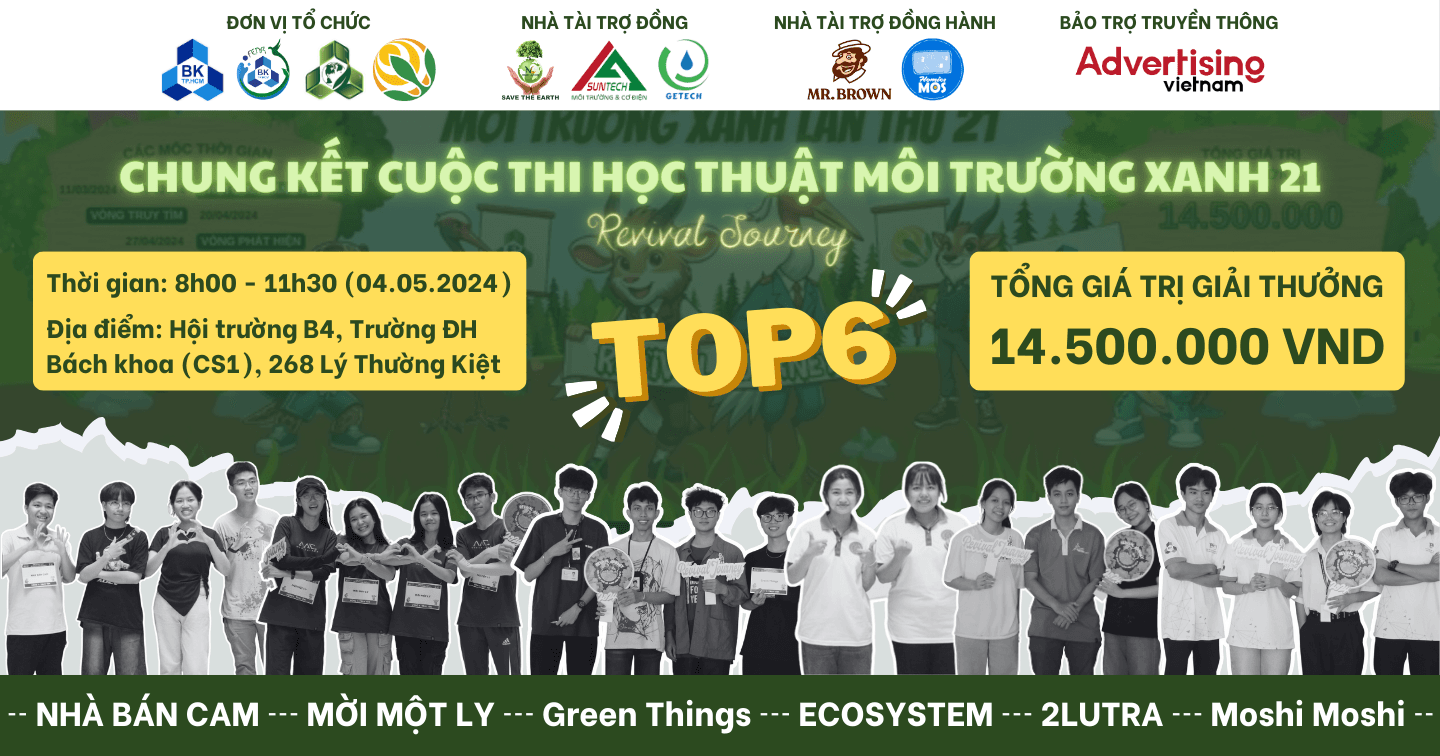 [Môi Trường Xanh] Chung kết Xếp hạng Cuộc thi Học thuật Môi Trường Xanh lần thứ 21 năm 2024 - Revival Journey