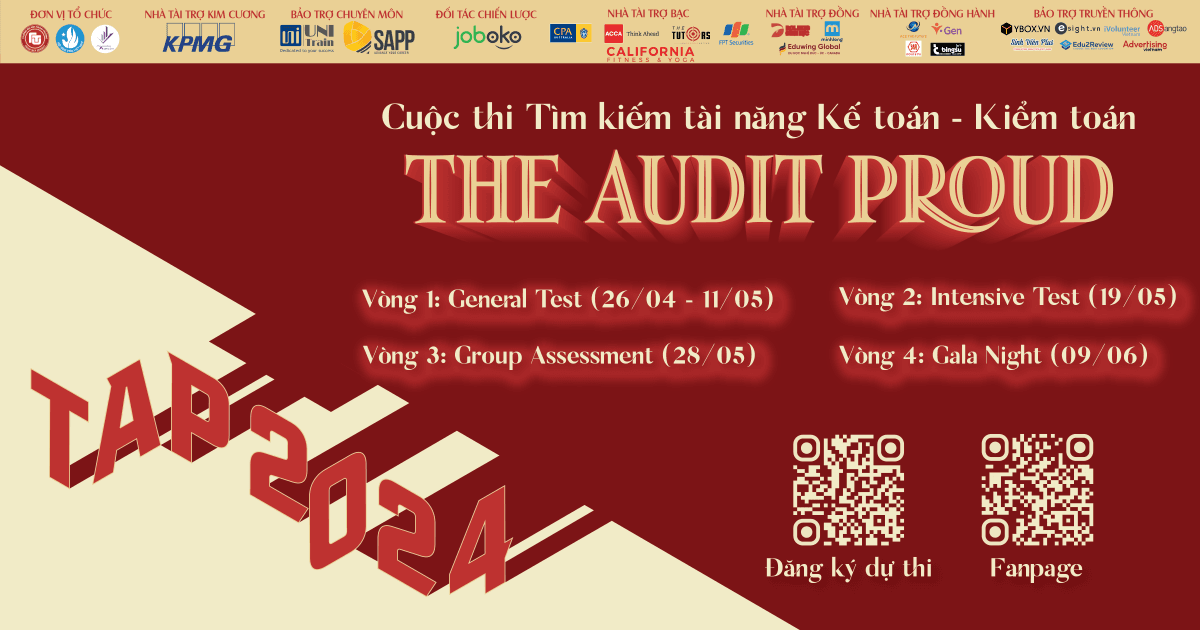 Chính thức phát động Cuộc thi tìm kiếm tài năng Kế toán - Kiểm toán “The Audit Proud 2024”