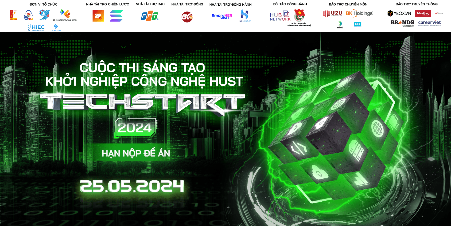 [Hà Nội] Chính thức mở đơn dự thi "Cuộc thi Sáng tạo & Khởi nghiệp Công nghệ HUST TECHSTART 2024"