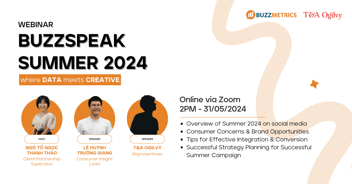 [31/05/24] BuzzSpeak: Summer 2024 - Marketing mùa hè qua góc nhìn dữ liệu x sáng tạo