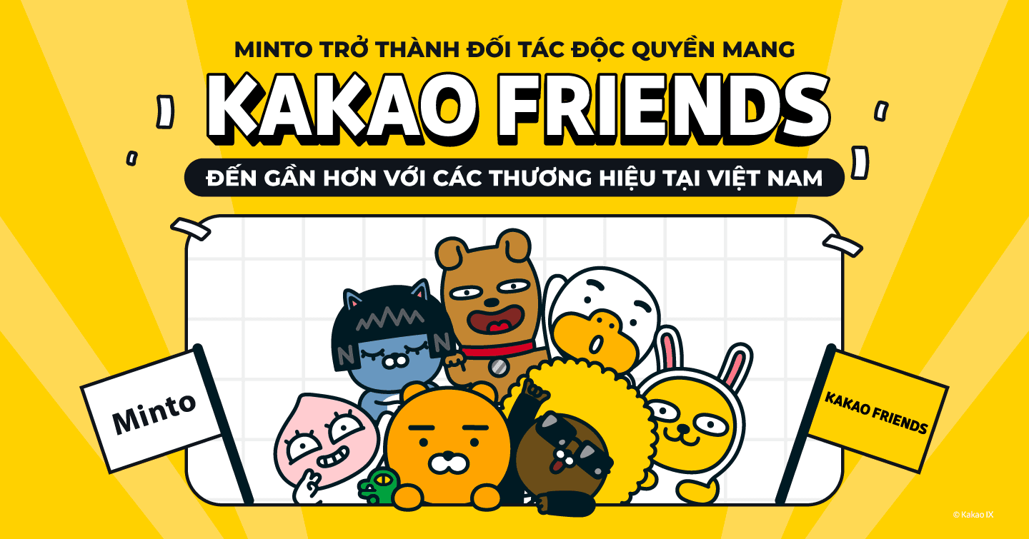 Minto chính thức trở thành đối tác cấp phép sử dụng hình ảnh của Kakao Friends tại Việt Nam