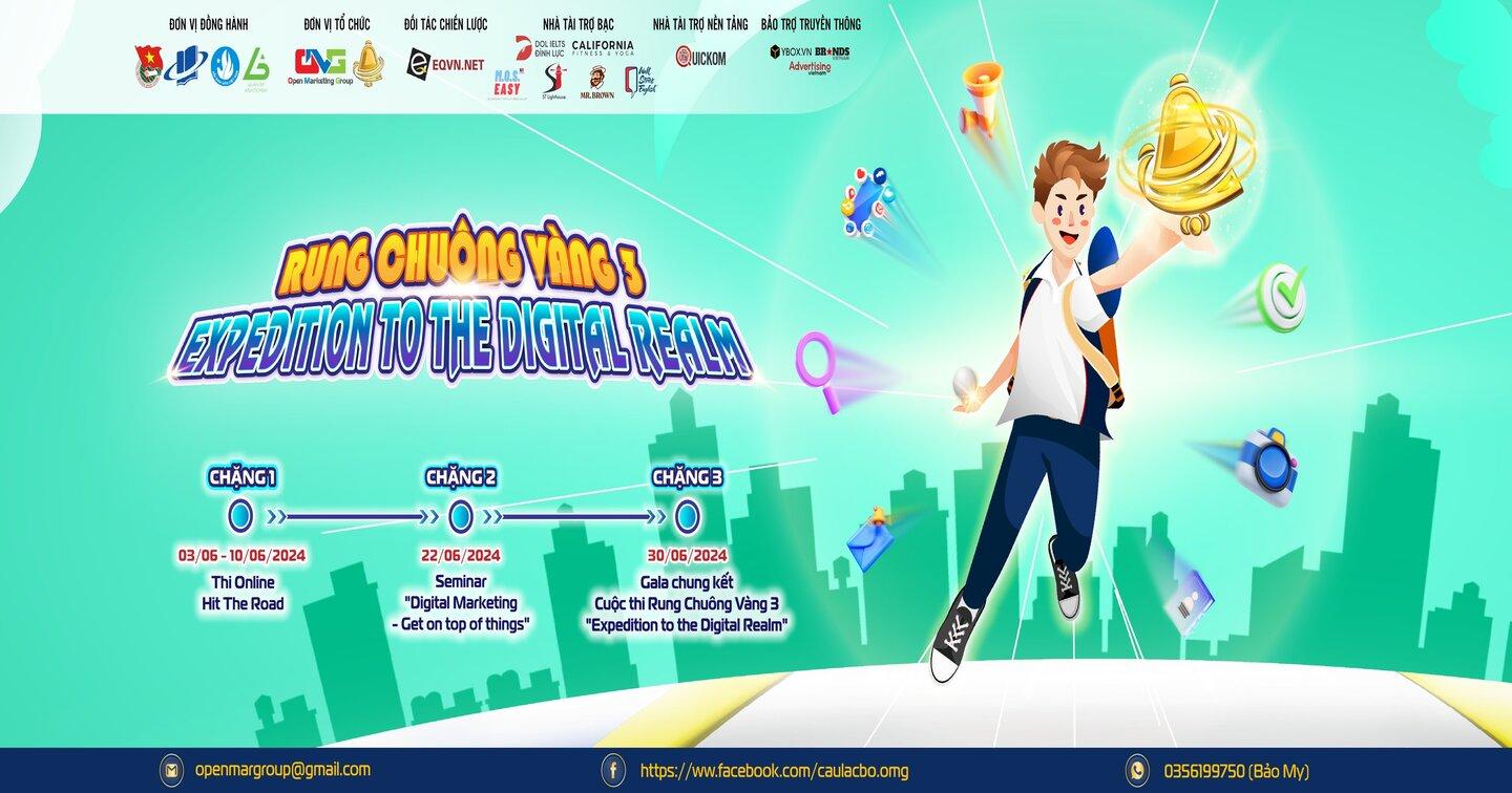 Cuộc thi Học thuật Rung Chuông Vàng 3 với chủ đề "Expedition to the Digital Realm" 