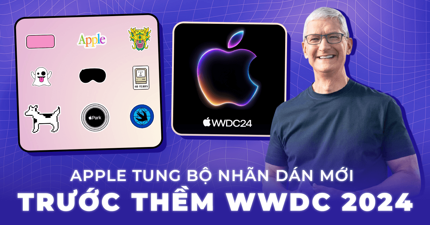 Câu chuyện thú vị đằng sau loạt sticker được Apple tung ra trước thềm WWDC 2024: Máy tính Macintosh và công trình Apple Park được Apple đưa vào bộ Sticker mới 