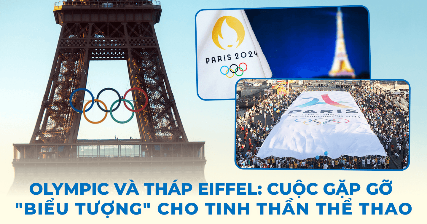 Lý giải vòng tròn Olympic trên Tháp Eiffel: Biểu tượng cho tinh thần thể thao và đoàn kết của Thế vận hội 2024