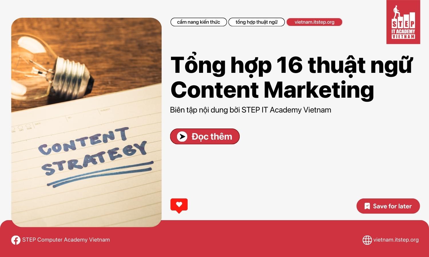 Tổng hợp 16 thuật ngữ Content Marketing