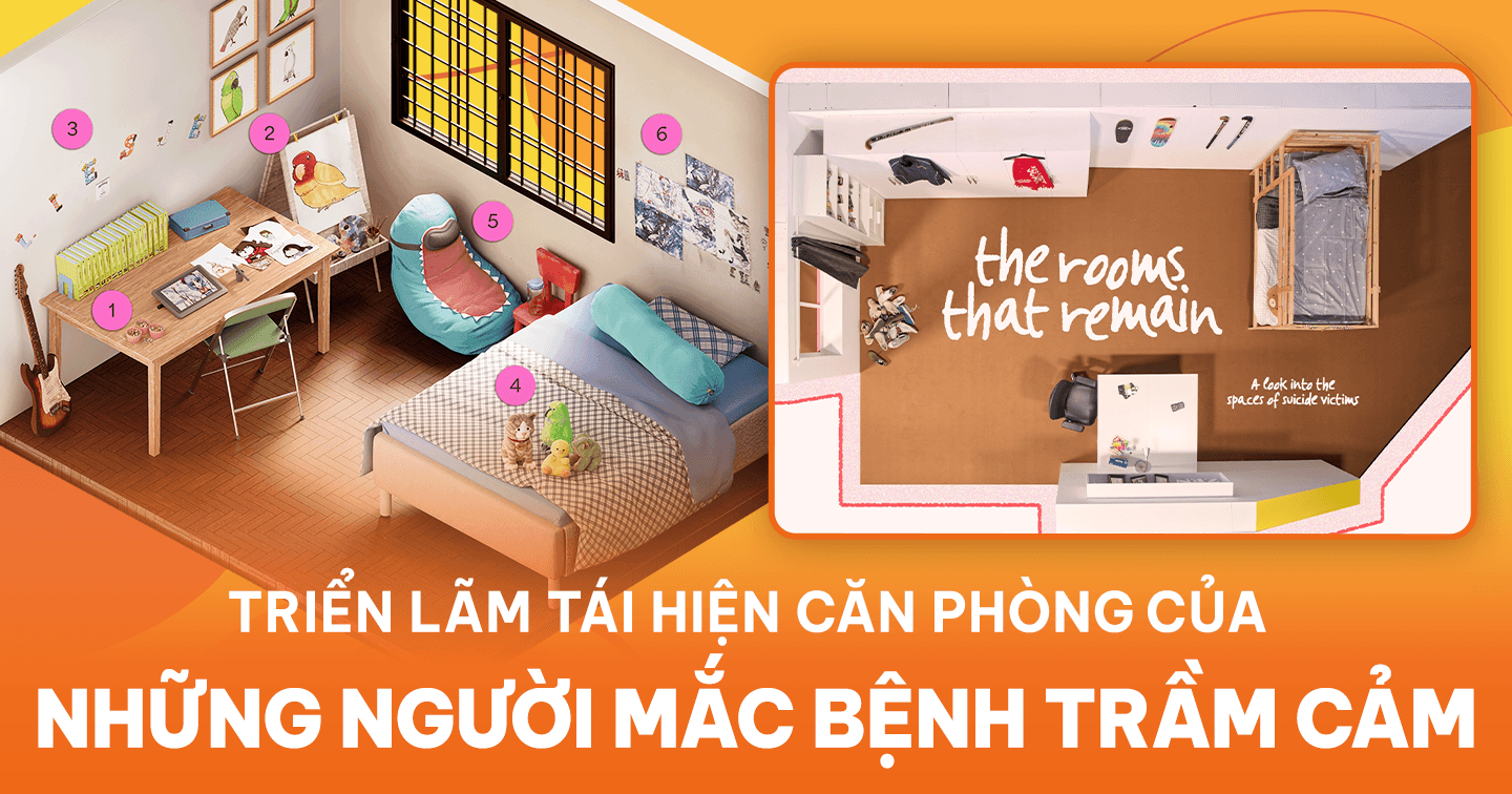 ‘The Rooms That Remain': Triển lãm tái hiện phòng ngủ của những thiếu niên từng chiến đấu với trầm cảm, nhằm nâng cao nhận thức về sức khỏe tâm thần thanh thiếu niên tại Singapore