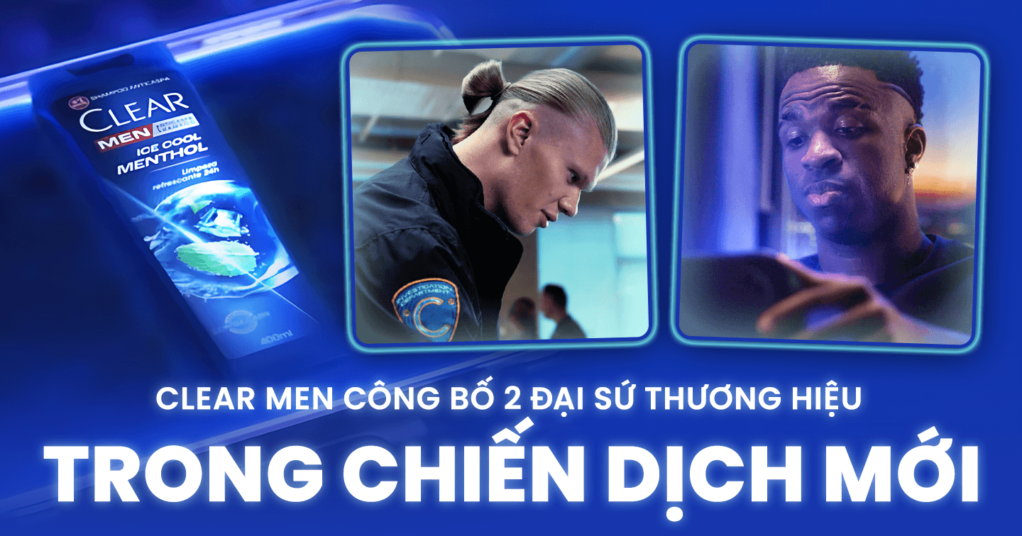CLEAR Men ra mắt chiến dịch quảng cáo mới với đại sứ thương hiệu Erling Haaland và Vinicius Jr