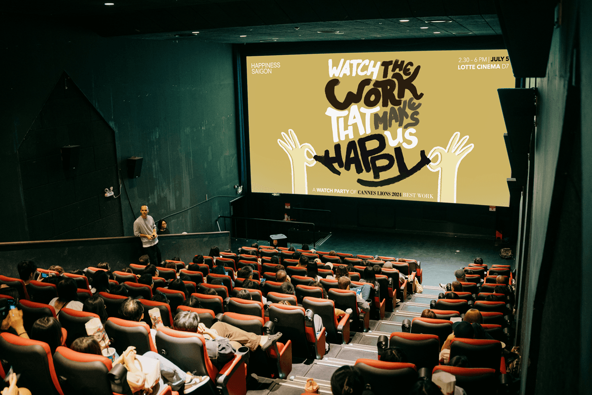 Happiness Saigon trình chiếu các chiến dịch thắng giải Cannes Lions 2024