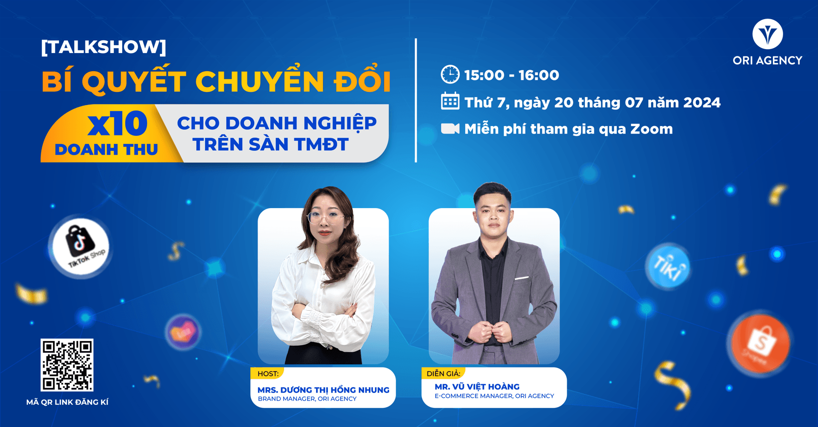 [Talkshow] [20/07/2024] Bí quyết chuyển đổi x10 doanh thu cho doanh nghiệp trên sàn TMĐT