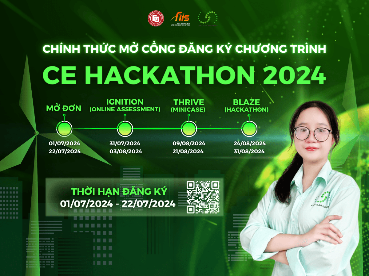 Chính thức mở cổng đăng ký chương trình sáng tạo giải pháp kinh tế tuần hoàn: CE Hackathon