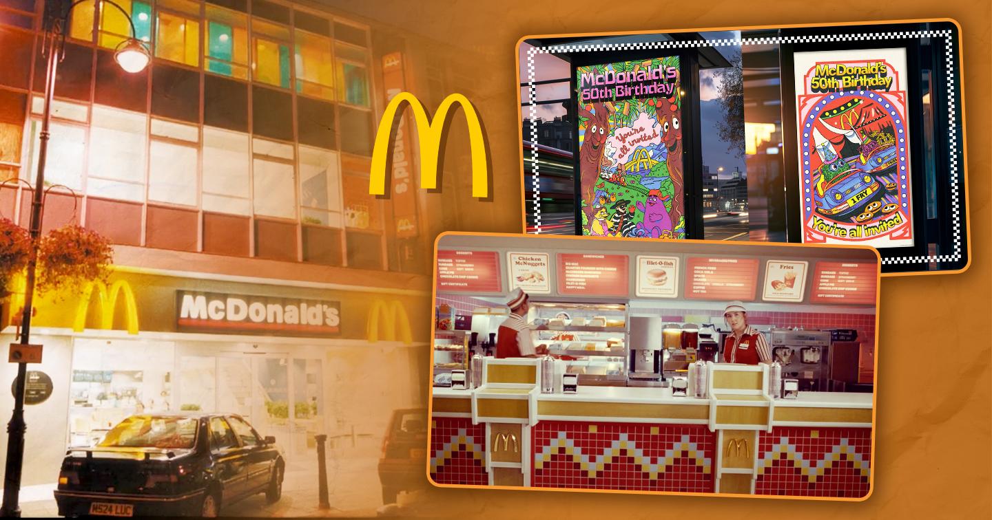 McDonald's ‘hoài niệm’ về thập niên 80, tái hiện cửa hàng đầu tiên tại Anh nhân kỷ niệm 50 năm thành lập 