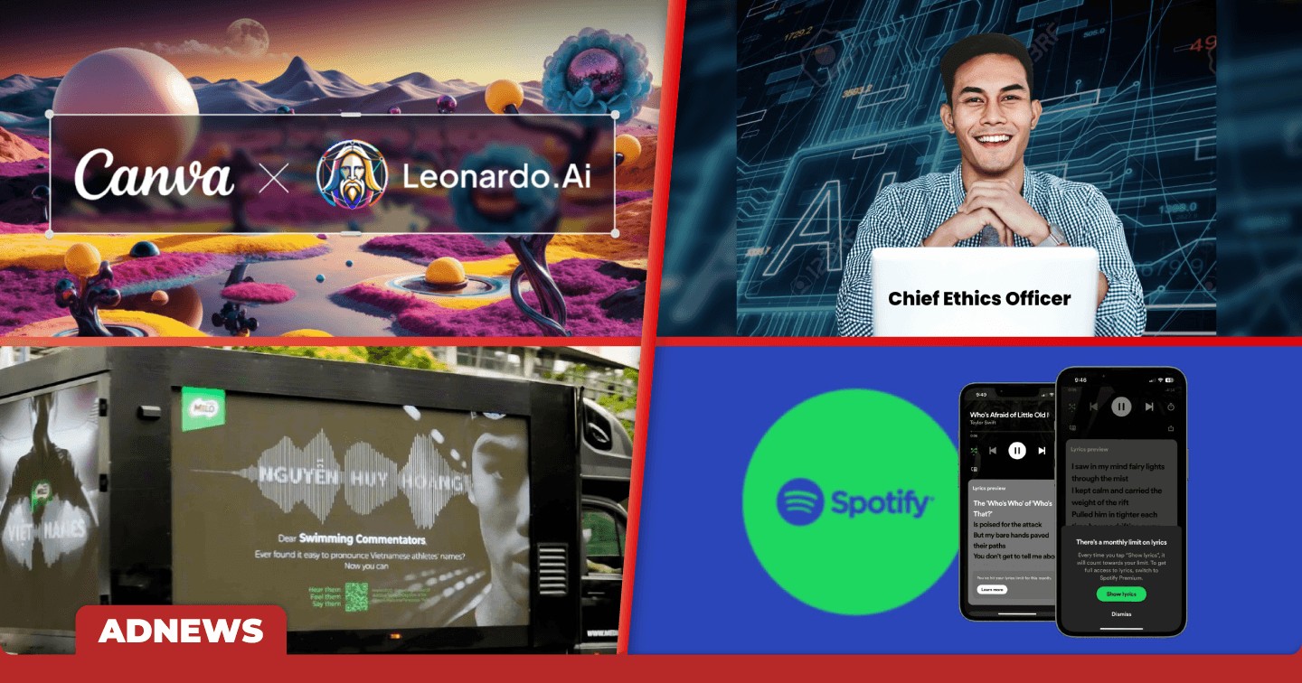 Điểm tin tuần: Spotify khôi phục tính năng xem lời bài hát cho người dùng miễn phí; Canva mua lại Leonardo AI