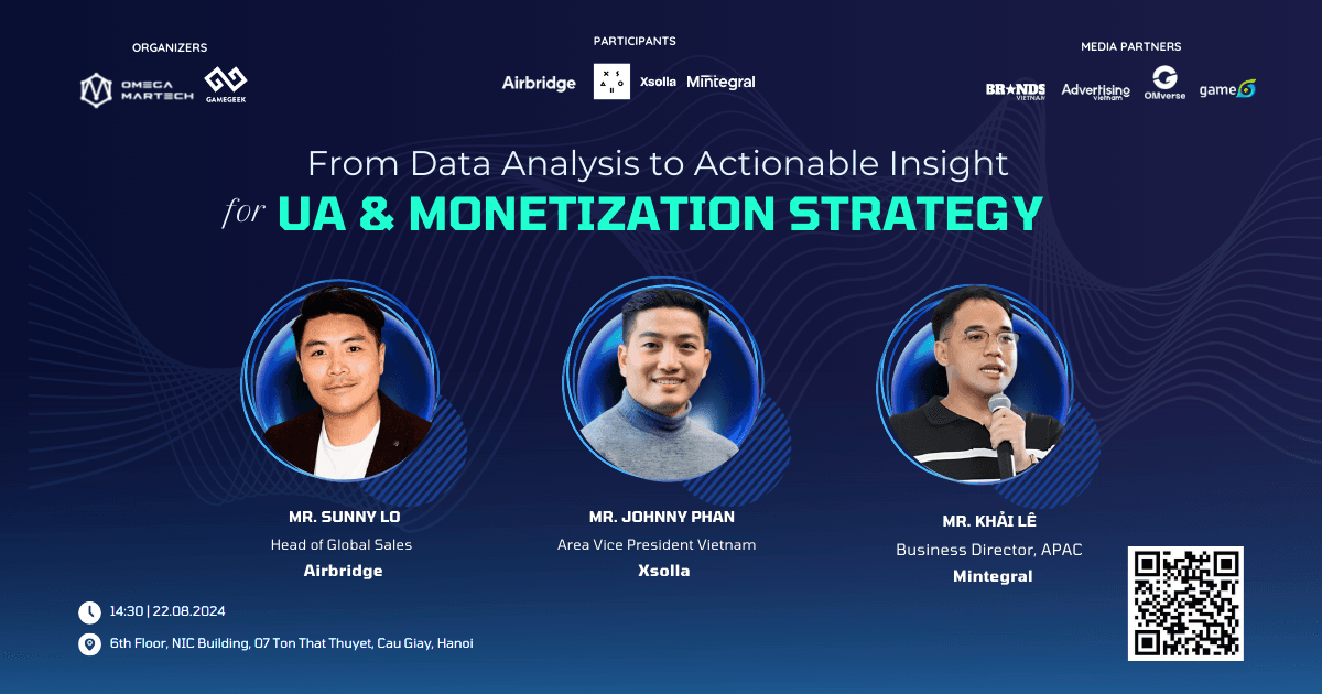 [22/08/2024] Workshop: From Data Analysis to Actionable Insight for UA & Monetization strategy