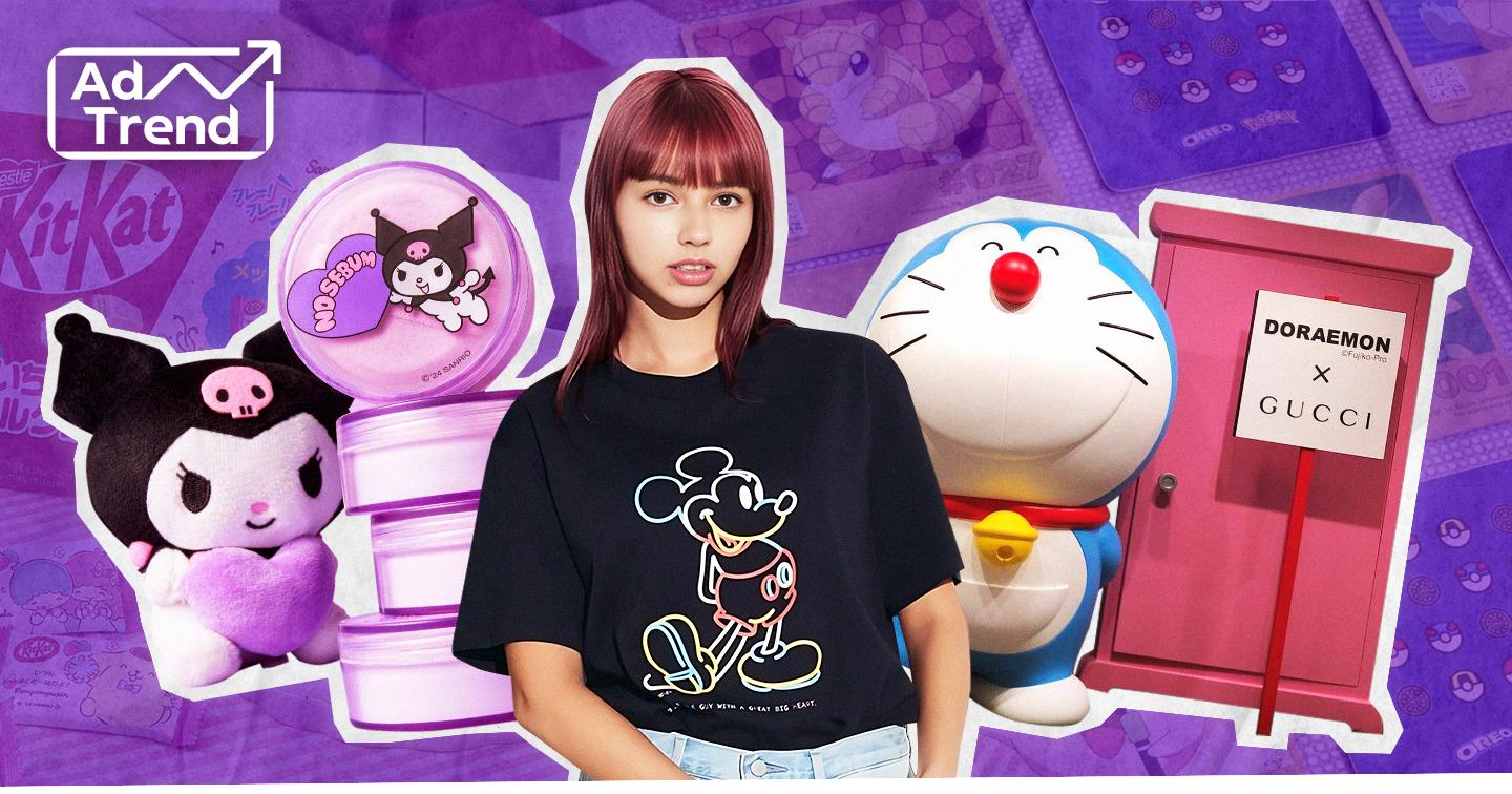 Xu hướng “collab” nhân vật hoạt hình vào chiến dịch truyền thông: Uniqlo kết hợp với Mickey Mouse trong dòng sản phẩm UT, KitKat đưa 28 nhân vật Sanrio lên bao bì