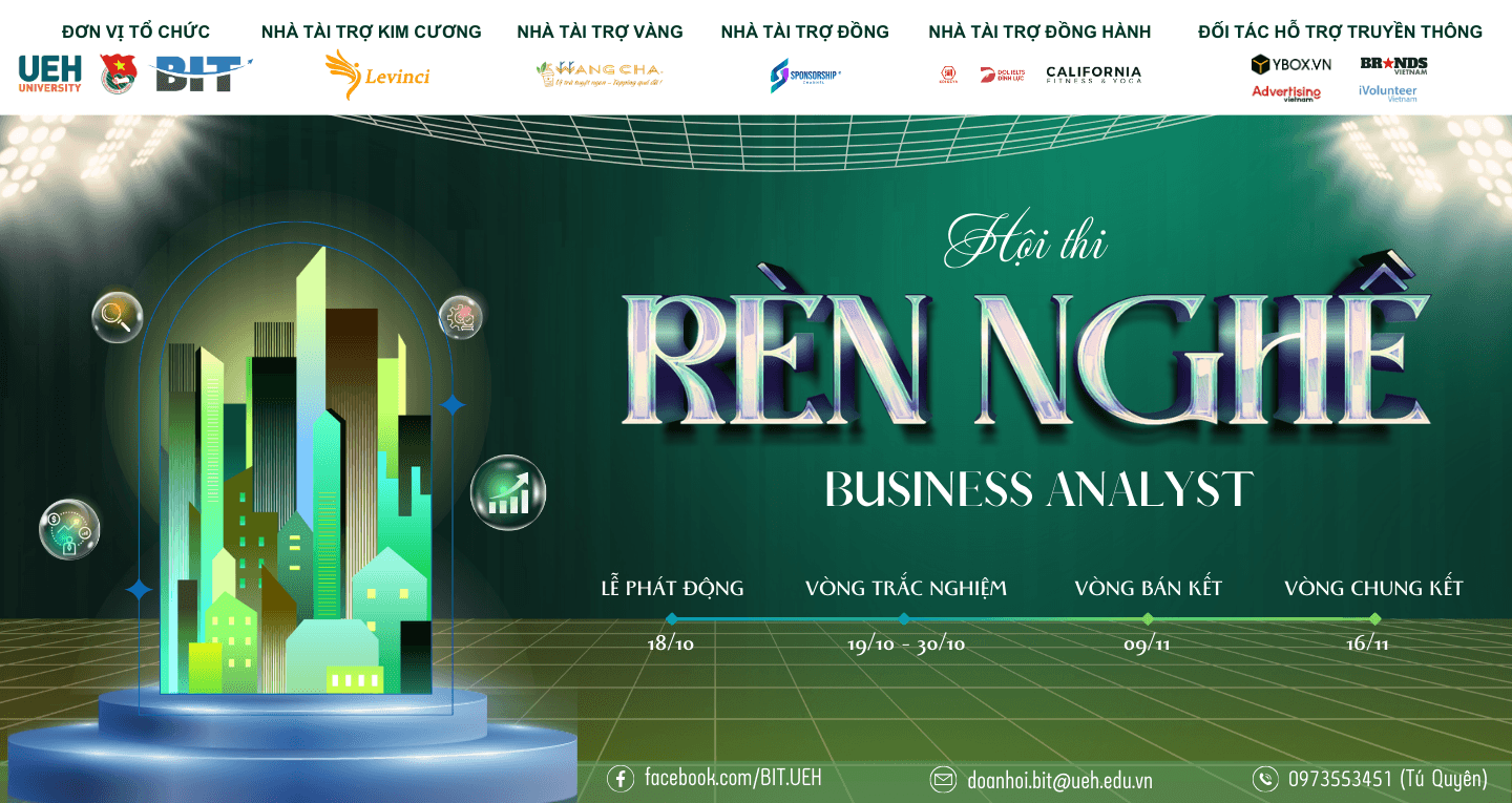 Mở đơn đăng ký Hội thi Rèn nghề 2024 - Business Analyst