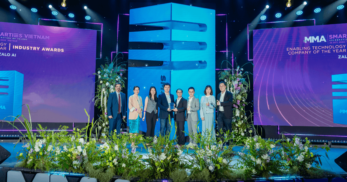 Adtima và Zalo AI chiến thắng hạng mục "Enabling Technology Company of the Year" tại giải thưởng Vietnam MMA Smarties 2024