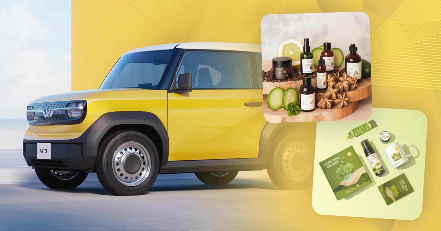 4 doanh nghiệp Việt đưa xu hướng tiêu dùng xanh lên sàn thương mại điện tử: VinFast thúc đẩy làn sóng xe điện, Cocoon lan tỏa triết lý sống xanh qua mỹ phẩm thuần chay,…