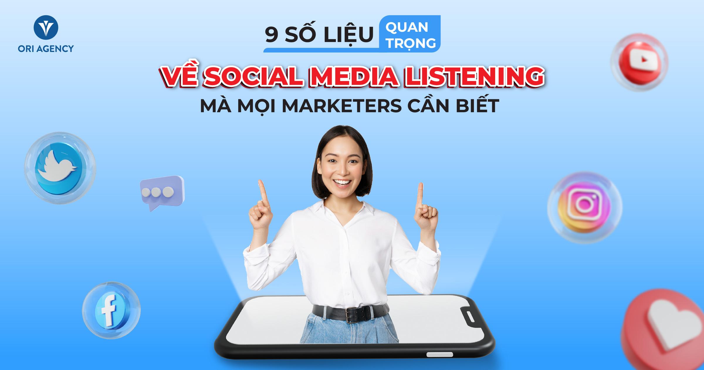 9 số liệu quan trọng về social media listening mà mọi marketers cần biết 
