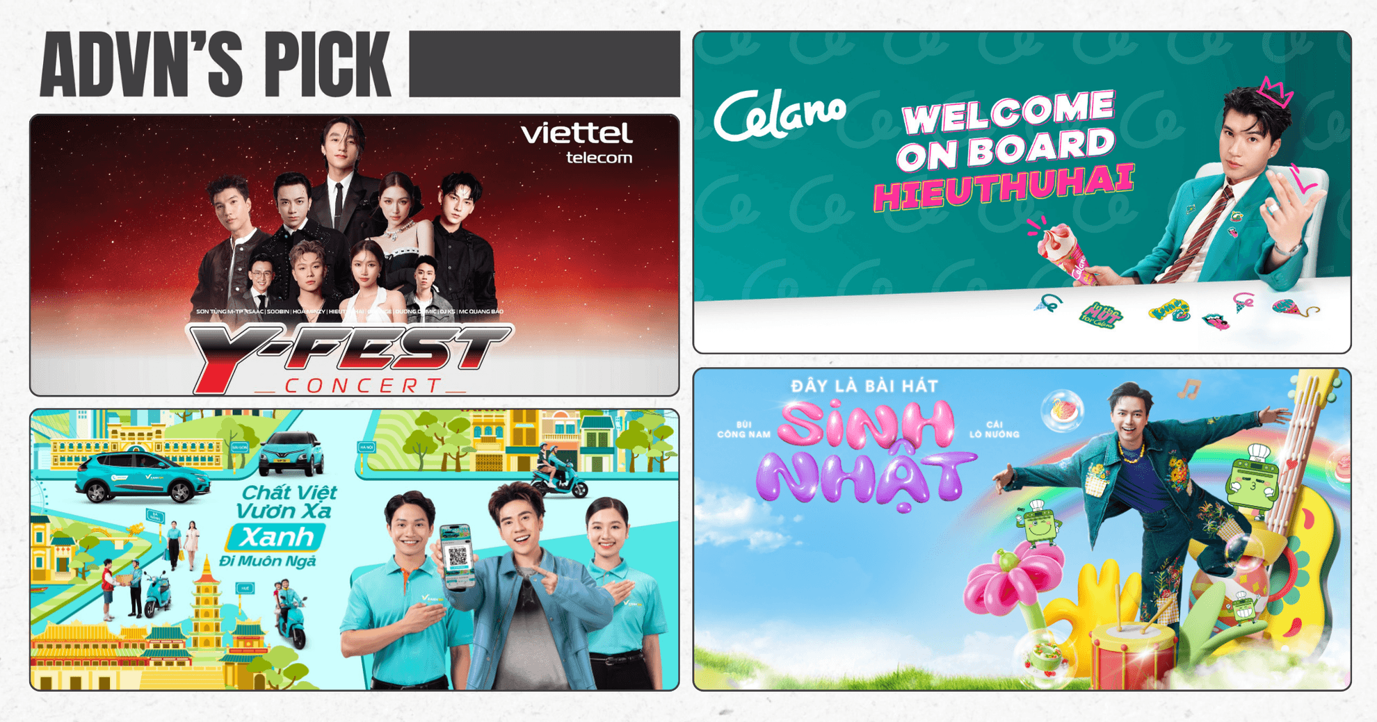 4 chiến dịch nổi bật tuần qua: Sơn Tùng M-TP khuấy động hơn 60.000 khán giả tại concert Y-Fest của Viettel, Celano công bố dàn "cán bộ cấp cao" nhân dịp thay áo mới
