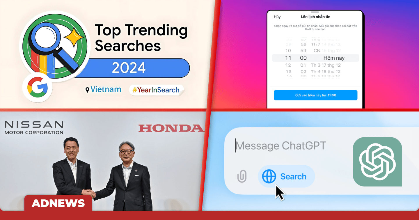 Điểm tin tuần: Instagram ra mắt tính năng hẹn giờ gửi tin nhắn; Honda và Nissan tiến hành đàm phán sáp nhập