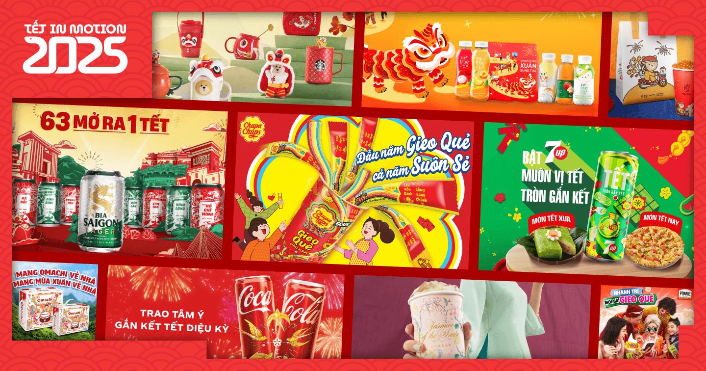 Tết đến Xuân về, các thương hiệu “xúng xính” thay bao bì mới: Ponnie Vietnam bắt trend gieo quẻ, 7UP in lon cá nhân hóa tri ân khách hàng